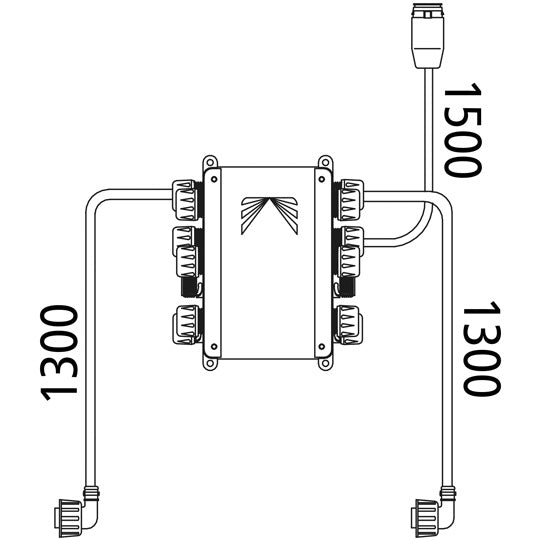 Distributor ASS, light supply cable, 1300 mm/1500 mm, OEM