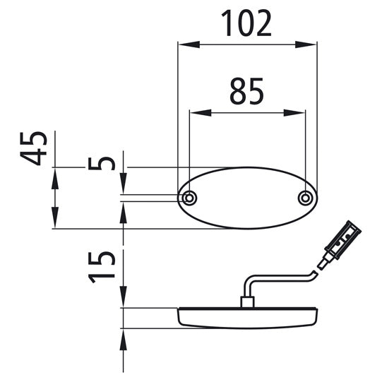 Flatpoint II LED, 24 V, white, 1.50 m, P&R, OEM