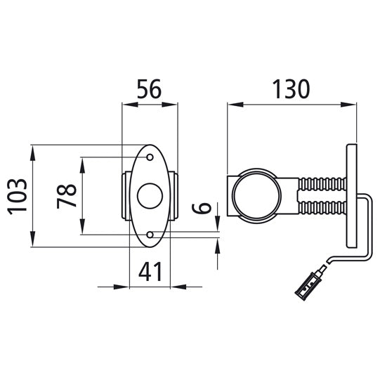Superpoint III LED, 24 V, L/R, rt/ws/ge, 1.75m
