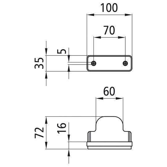 Flatpoint I LED, 24 V, white, without cable, recessed version