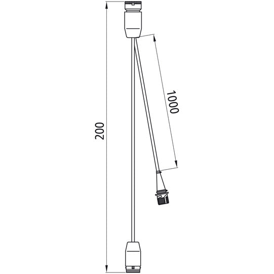 Adapter cable w/ 17-pin ASS LP 30 to LP 20 and 8-pin bayonet