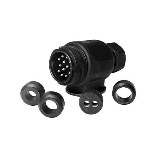 13-pin plug, 12 V, to ISO 11446
