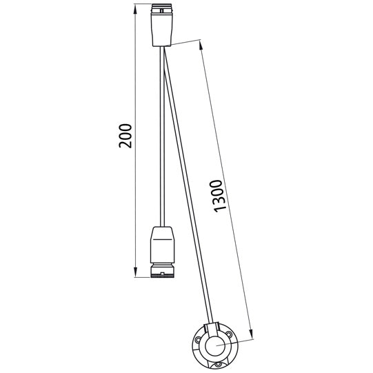 Supply cable, 7-pin socket, 17-pin ASS LP 20 + LP 30