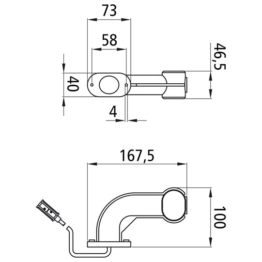 Superpoint II, 24 V, re, rt/ws/ge, 1.40 m, P&R, Vers.Earpoint