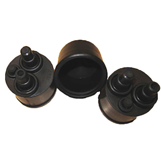 Rubber grommet, 3-way, for socket to DIN/ISO 1185/3731
