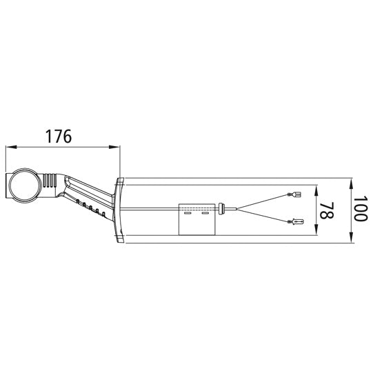 Superpoint III, 24 V, left, long, bulb, f. Ecopoint II+Ecoflex