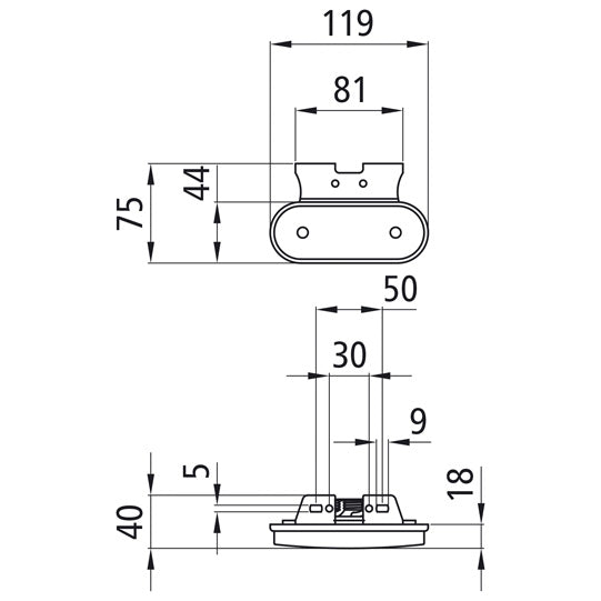 Unipoint LED, 24 V, SML, w.cable, w.repair set, 90° angle (C)