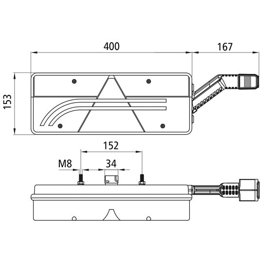 Europoint III, 24 V, right, 7-pin, with delta, URA