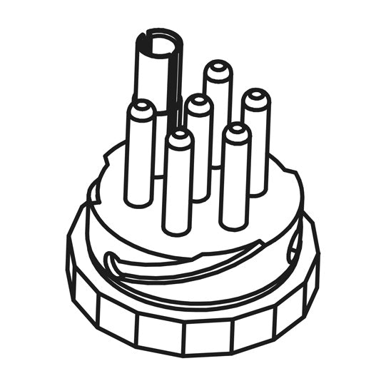 Plug insert for socket outlet distributor, 24 V, 7-pin "S"