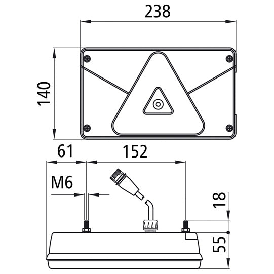 Multipoint V LED, 24 V, R, cable 0.90 m, 7-pin ASS