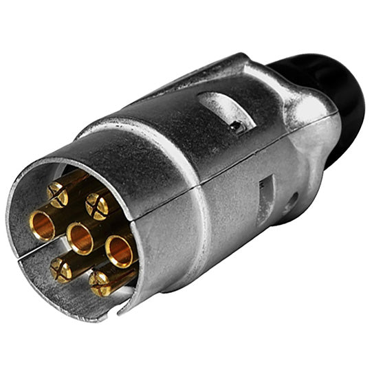 Plug 12 V, 7-pin, light metal