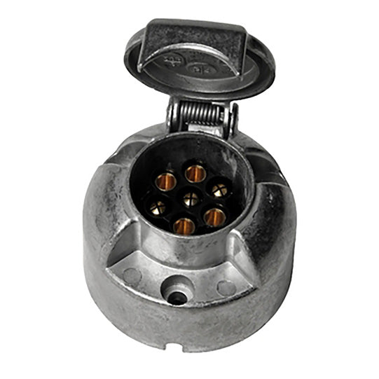 Socket, 12 V, 7-pin, light metal