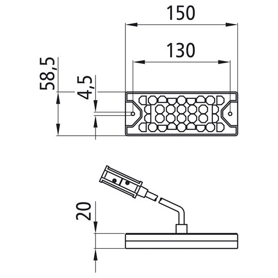 MiniLED II, 12/24 V, cable 0.5 m, P&R connection