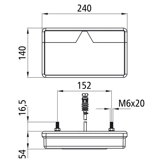 MultiLED II, 12/24V, L, high, 0.5m, 5-pin bayonet, w.KZL, NSL