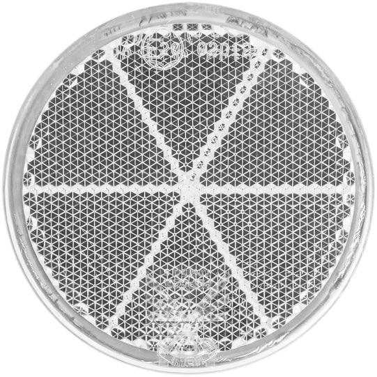 Reflector, round, Ø 60 mm, white, self-adhesive