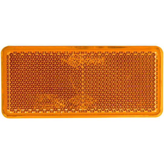 Reflector, angular, 90 x 40 mm, yellow, self-adhesive