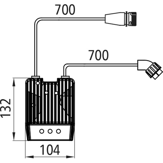 LED control unit (LCG 1.2), 24 V, 7-pin bayonet, 0.7 m