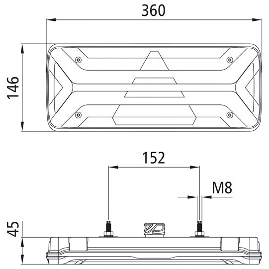 EcoLED II, 12/24 V, right, 7-pin ASS, with ISO pulse, OEM