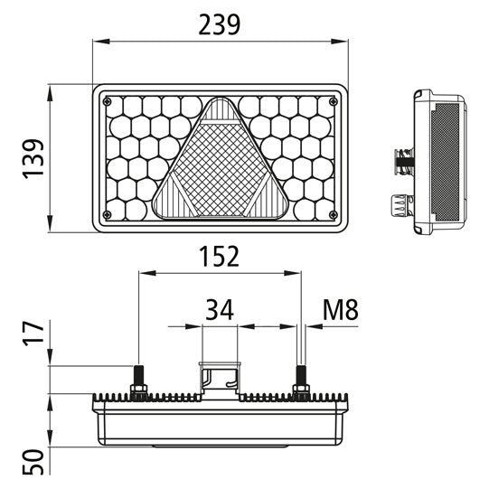 MultiLED, 24V,li,o. delta,7-pin AMP+2-pin ASS,LCG,NSL,RFS,SML