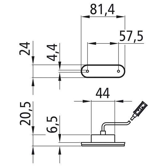 Posipoint II LED, 12/24 V, white, 3.50 m, P&R