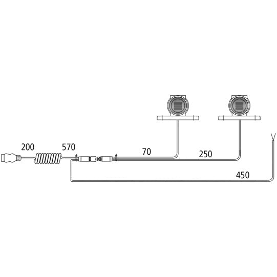 Lighting set for extra-wide panels, 2 x Superpoint III