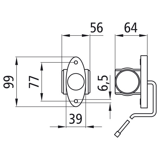 Superpoint III LED, 12 V, li/re, rt/ws/ge, 1.0 m