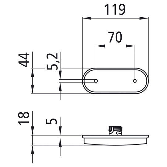 Unipoint LED, 24 V, SML, without cable, without screws