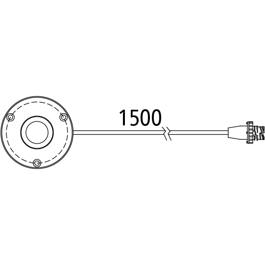 Reversing sensor, 1500 mm, 4-pin AMP pin, for RDC