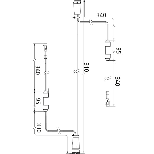 SMCG connection cable for blinker control, 24 V