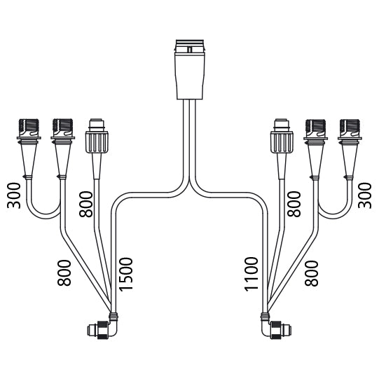 Distributor cable ASS, ADR, LP 20, 1500 mm/1100 mm ASS