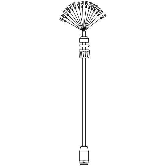 Supply cable, distributor 17-pin ASS LP 20, 1.50 m, open end