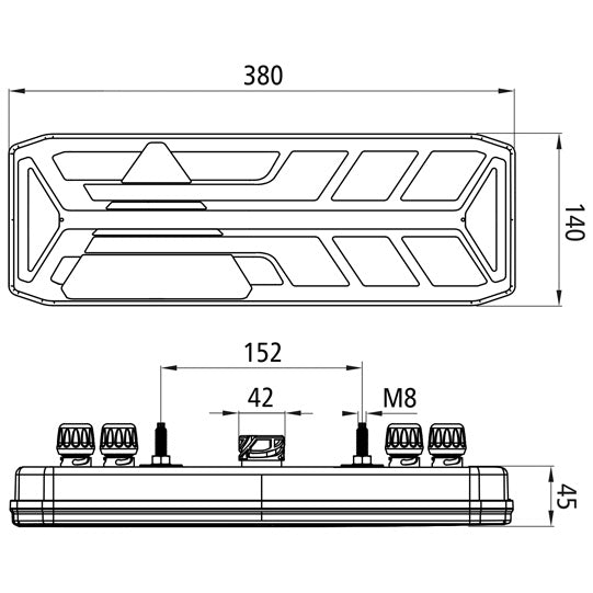 EcoLED III, 24 V, left, 7-pin + 4x2-pin ASS, SMCG, OEM