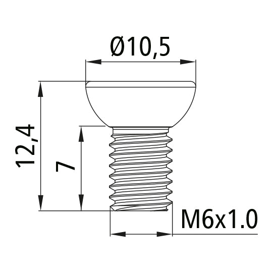 TPMS, fastening screw for valve sensor