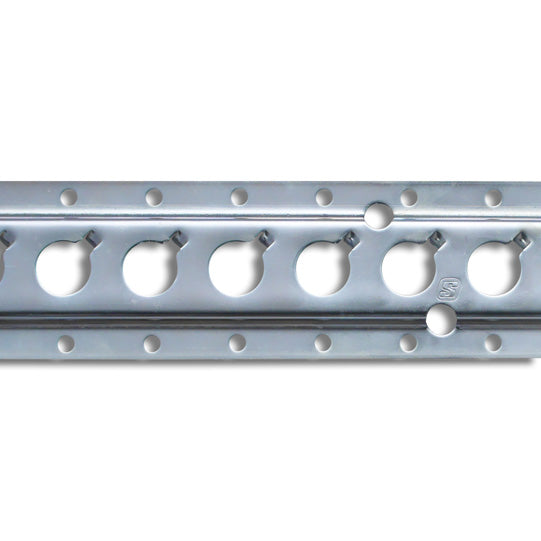 Round-hole anchor channel 1806, galvanised stl., 3000 mm