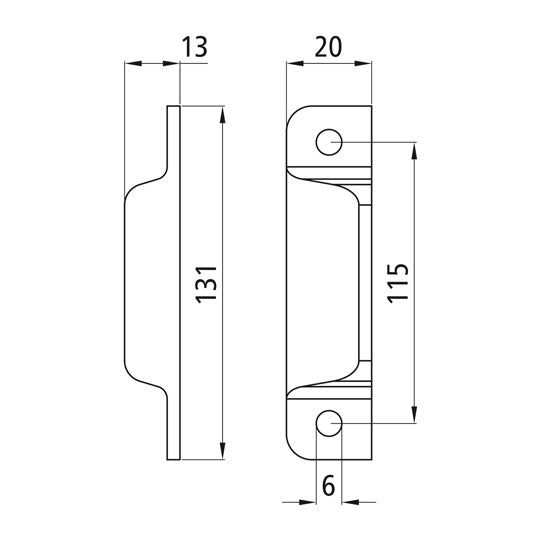 End cap f. anchor channels 3009