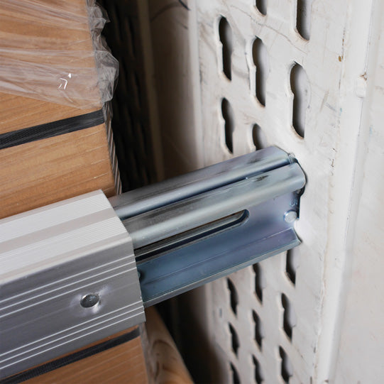 Loading beam f. combination anchor channels, aluminum