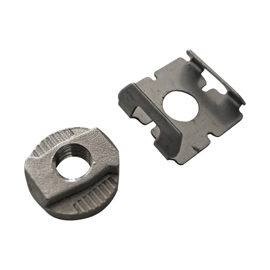 S-Line® kiinnityskiskon mutteri lentokonekiskolle. M8. PU 10