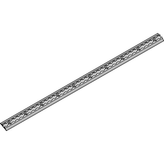 Airline profile anchor rail with LED channel, 975 mm