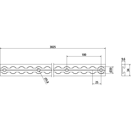 Airline-AS, Al/es, 400SA-16, 9,6×34×3025-m.B.-20×25
