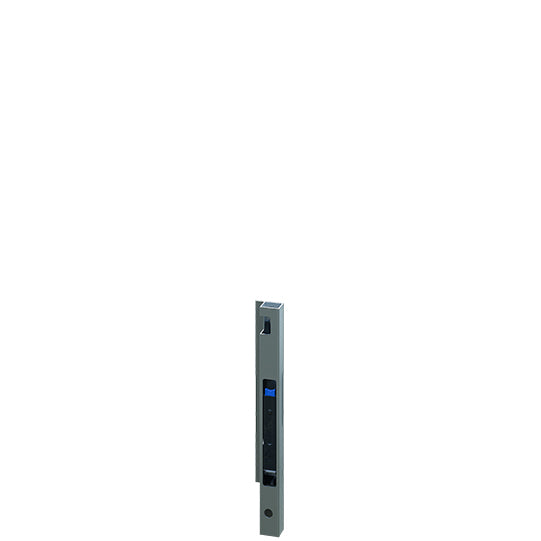 Blueline aluminum-corner stanchion DL, front R, anodised, 400 m