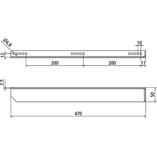 Blueline CS depot bracket, right