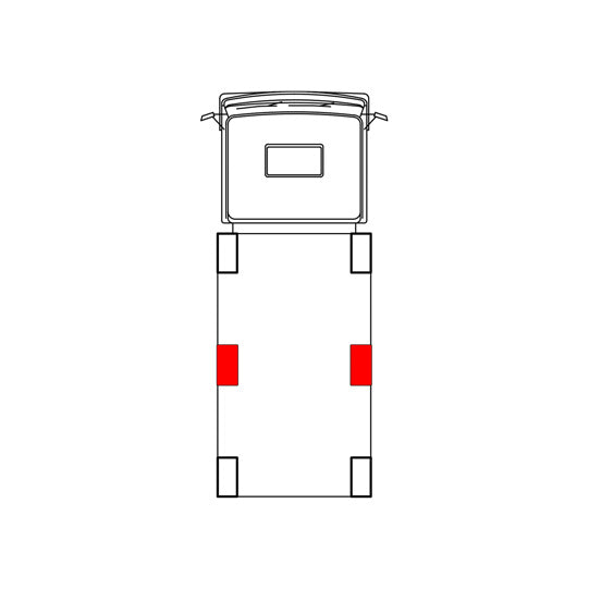 Blueline CS-centre pillar aluminum, basic length 2785 mm