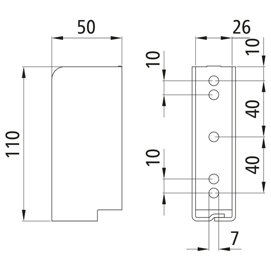 Blueline tarpaulin pocket/insert pocket, T-Lock hook plate hold