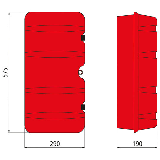 Fire extinguisher box SG 6 kg, PP