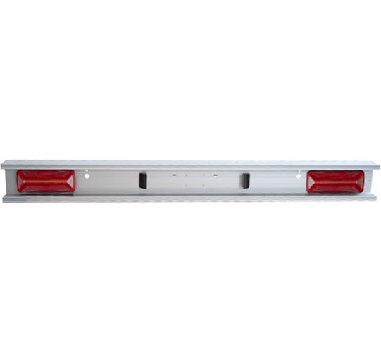 Aluminium underride guard, type 564040, anodised, 2400 mm, EcoLED II SMCG