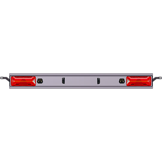 Aluminium underride guard, type 564040, anodised, 2400 mm, EcoLEDII, SMCG, RFS