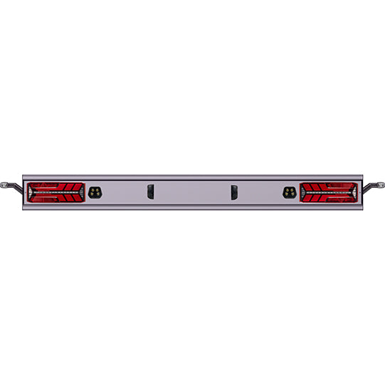 Aluminium underride guard, type 564040, anodised, 2400 mm, EcoLEDIII, SMCG, RFS