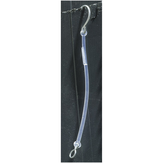 Säkerhetslina med S-krok, längd ca 270 mm, transparent