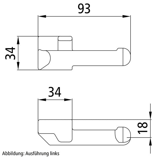 Suer hinge pin, like 6550N, R, f. welding, raw