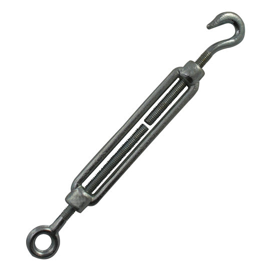 Turnbuckle, galvanised, M 16, hook and eye